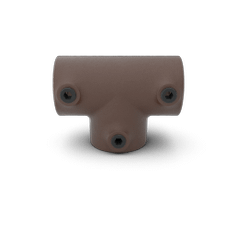 Buiskoppeling Lang T-stuk - vintage bruin-B / 26,9 mm